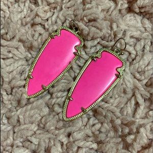 Neon Pink Kendra Scott Earrings Skylar